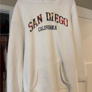 White San Diego California Sweater